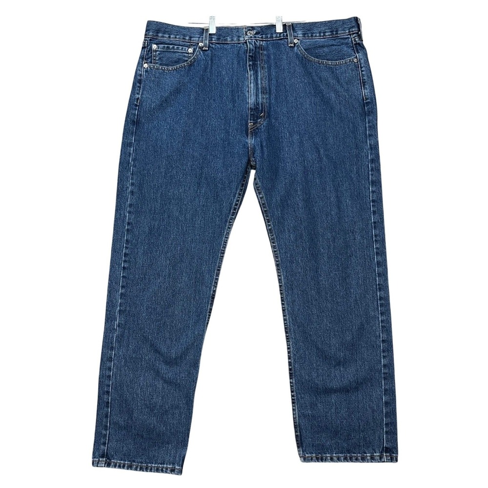 Levi's 505 Jeans Mens 42x30 Medium Wash 5 Pocket Straight Leg Denim Pants EUC